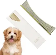 Flea Comb | Ergonomic Dog Face Comb - Multifunctional Pet Bathing Supplies For Long Haired Breeds Puppy Sensitive Skin Tear Stain Care Outdoor