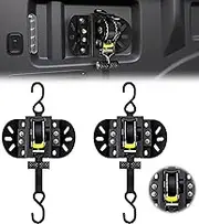 YUWUTF Retractable Ratchet Straps Compatible with 2015-2025 Ford F150 & Raptor F250 F350 F450 F550 Super Duty Self Retracting Ratchet Straps Tie Down Anchors Box Link Cleats