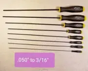 Extra Long (Allen Key Tools) Ball Drivers with Telescoping Magnet