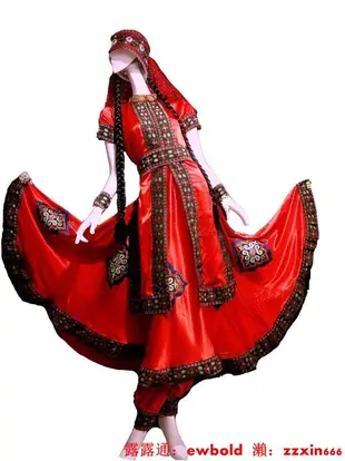 民族服飾古麗米娜服飾塔吉克族舞蹈服裝新疆舞蹈服裝演出服女少數民族維族