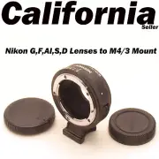 Nikon G F AI S D Lenses to M4/3 Mount Camera Lens Mount Adapter Olympus w Tripod