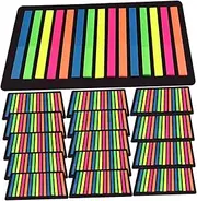jojofuny 15 Sheets Index Pastel Annotation Tabs Tape Strips Tip Transparent Learning Accessory Fine Memo Note Tabs Colored Adhesive Book Strip Reusable Highlight School The Pet