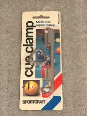 Sportcraft metal CUE CLAMP cue repair tool Pool Billiards NEW OLD STOCK