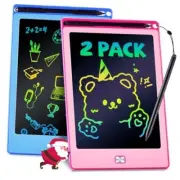 2Pack LCD Writing Tablet for Kids, 8.5 Inch Doodle Board Drawing Tablet