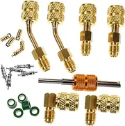COMPUKAS 1 Set Mini Split Adapter Kit with Core Remover Tool Conversion Hvac Systems Durable Air Conditioning Fittings Effortless Installation and Versatile Use