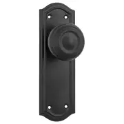 Kensington Knob Latch Set, Matte Black