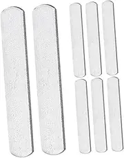 Parliky Weighted Plates for Bodybuilding 8 Pcs Metal Sheet for Leg Upper Body Electroplated Steel for Travel Weights or Pool Exercises