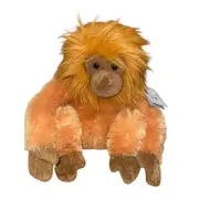 Vintage Rare NWT Aurora Golden Lion Tamarin Monkey Stuffed Plush Animal Monkey