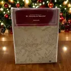 St Nicholas Square holiday Baroque Xmas TABLECLOTH 60x104" oval gold Kohl's