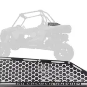 Custom Driver Side Vent Grille for Polaris RZR XP Turbo S Laser Cut Steel White