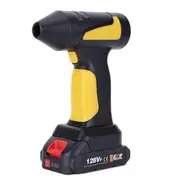 Turbo Jet Fan Violent Blower with Battery 3-Speed Wind Speed Brushless Motor Dust Blower for Batter BlackYellow