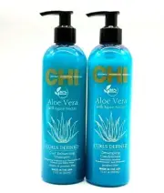 CHI Aloe Vera Curls Definded Shampoo & Conditioner 11 oz Duo - with Agave Nectar