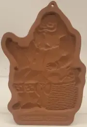 Vintage 1992 Longaberger Pottery Santa Claus Cookie Mold