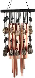 Windchimes outdoorsOutdoor Indoor Metal Tube Wind Chime，with Copper Bell Large Windchimes for Patio Garden Terrace Decoration 80cmMemorial Wind Chimes