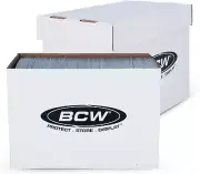 Magazine/Document Storage Box 1-Pack | Durable Cardboard Filing Box