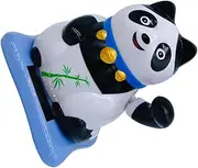 ETHZZLE Cute Panda Dashboard Figurine Solar Powered Panda Ornament for Car Adorable Animal Decoration Hand Painted Dashboard Accessory Charming Car Interior Decor present for Animal Lovers
