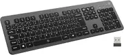 EW3296 Wireless Backlit Keyboard - Bluetooth + Wireless 2.4GHz Español Layout Silent Keys Rechargeable Battery Full Size