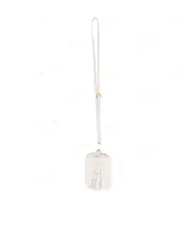 Matelassé nappa leather micro bag One size white
