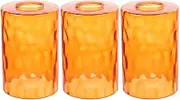 LABRIMP 3pcs Texture Table Vintage Floor Shade for Light Chandeliers Chandelier Cover Glossy Colored Lampshade Covers Replacement Sconce Cylinder Amber Glass Pendant Decorative Clear Wall