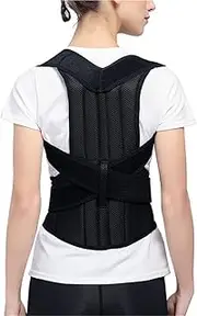 XS-5XL Plus Size Fully Back Support Belt Posture Corrector Spinal Support Men Women Lumbar Brace Shoulder Straightener Adjustable Posture Trainer Stop Slouching And Hunching(Large)