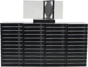(50) 2 Disc Capacity CD Jewel Boxes Case 24mm Double Chubby Dark Gray CD2R24DGNT