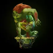 1/6 26CM BLANKA 3D Print Figure Model Kit Unpained Unassembled Garage kIts