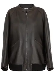 The Row Kengia Leather Jacket - Brown - S (UK 8-10 / S) S (UK 8-10 / S)