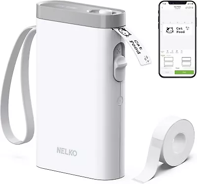 Nelko Label Maker Machine with Tape, P21 Bluetooth Label Printer