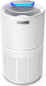 RENPHO Air Purifier for Home with H13 True HEPA Filter Quiet Air Cleaner Night Light 5-Stage Filtration
