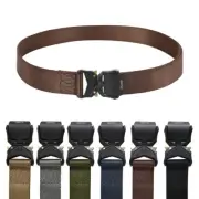1.25M Men Nylon Heavy Duty Military Belt Outdoor Tactical Army Hunting Waistband