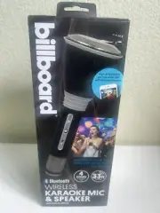 Billboard Bluetooth Wireless Karaoke Microphone and Speaker Item BB567