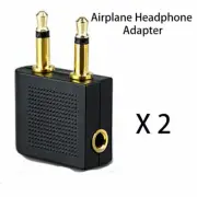 Airplane Airline Audio Adaptor Connector for Headphone 3.5mm Mono Male to Female
