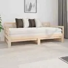 Single Size Pull-Out Trundle Daybed Sofa Day Bed Frame Mattress Base Platform