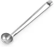 Olive Spoon, Strainer Stainless Steel Cherry Spoon with Drain Hole Jar Serving Spoon Tools for Onion, Kitchen Olive Serving Slotted Spoon,1-pack, Silver