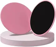 Dual-Sided Core Exercise Sliders - Gym Gliding Discs for Training, Stability, Legs, Full Body (Set of 2) | Sliding Pads for Hardwood, Carpet & More