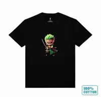 在飛比找蝦皮購物優惠-T 恤男士女士 ONE PIECE RORONOA ZORO