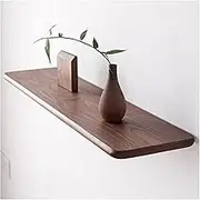 Wall Shelf Floating Shelves Wall Mounted, Solid Walnut Wooden Wall Shelves, Wood Floating Shelves Wall Display Rack Shelf for Home Decor, Living Room, Bedroom Kitchen Shelves Floating
