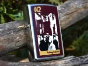 U2 Zippo Lighter - The Unforgettable Fire - Bono - The Edge - Adam Clayton