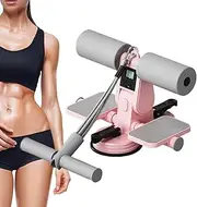 Sit Up Floor Holder | Ab Core Trainer with Suction Cups and Pull Rope | Workout Equipment with Counting Function for Strength Training