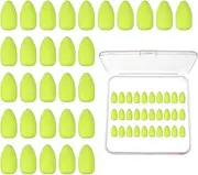 uxcell Fishing Foam Floats, Snell Fishing Rig Floats Strike Indicators with Clear Tackle Box, 0.7" D x 1.4" H Fit for Perch Carp Bass Fishing Corks Saltwater Freshwater (30 Pack, Yellow)