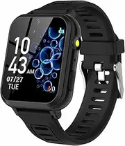 Kids Smart Watch Boys, Kids Smart Game Watch with 24 Games HD Touch Screen Video Camera Music Player Pedometer Flashlight Alarm Clock 12/24 hr Kids Watches for Boy Gifts for 5-12 Year Olds Boy Girl