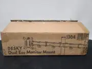 Desky Eco-friendly Dual Monitor Stand for Desk, Adjustable Dual Monitor...