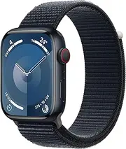 [Apple] Watch Series 9 [GPS + Cellular 45-mm] Smartwatch with Aluminum Case with Midnight Sport Loop One Size
