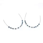 2 Packs Temporary Tooth Decoration with Metal Bracket Orthodontic Ligature Ties
