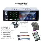 4.1" Touch Screen Car Bluetooth MP5 Player AM FM RDS +12LED Rearview Camera Set