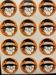 Vintage Trend 1981 Halloween Witch Scratch ‘N Sniff Stickers - Glossy