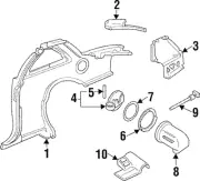 Genuine GM Handle Assembly-F/Tnk Fil Dr Lat Rel Cbl *Graphite 22652701