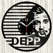 Johnny Depp Vinyl Record Wall Clock Decor Handmade 4597