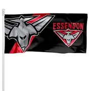 AFL Pole Flag - Essendon Bombers - 90cm x 180cm - Steel Eyelet For Hanging
