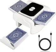 WwuHua Automatic Card Shuffler, Electric Card Shuffler for 1-2 Decks, One-Press Car & Manual Low Noise Rechargeable for Poker/UNO/Blackjack/Texas Hold'em